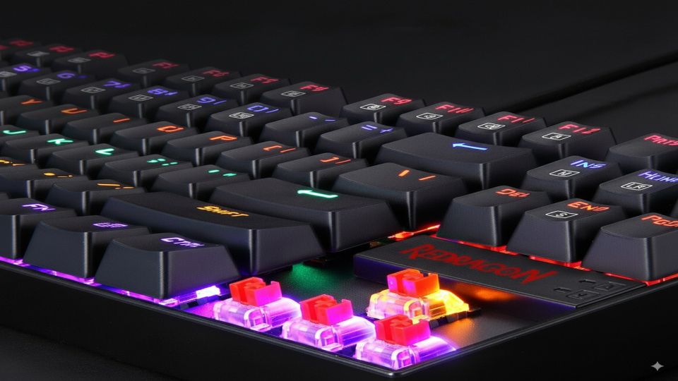 آشنایی و خرید کیبورد مکانیکی ردراگون مدل Redragon Kumara K552 RGB ‌Black سوئیچ قرمز